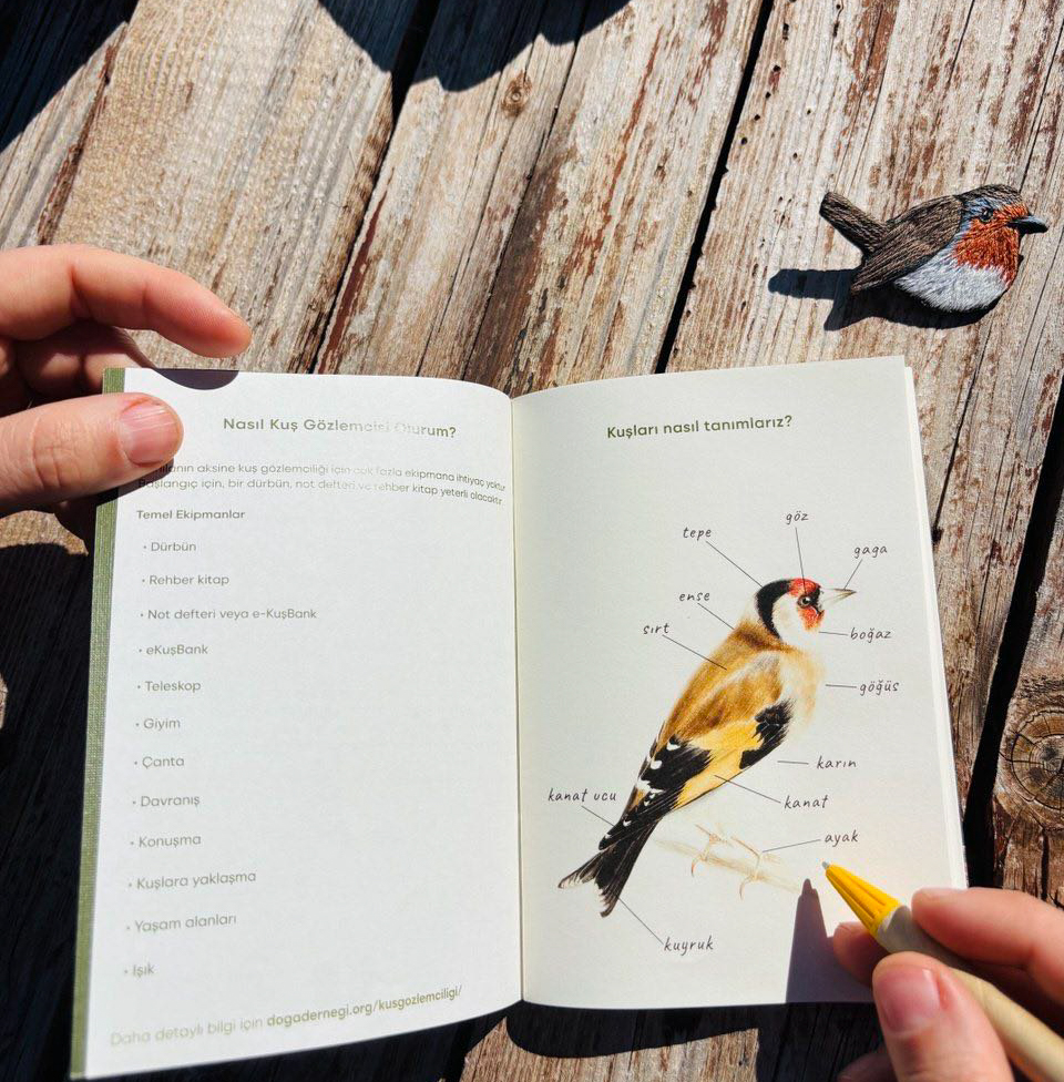 Kuş Gözlemcisinin<br>Not Defteri 1 Kuş Gözlemcisinin<br>Not Defteri