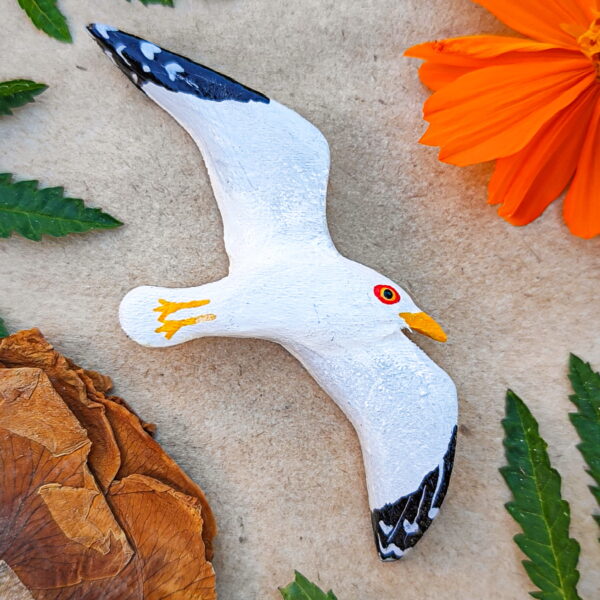 Gümüş Martı Broşu